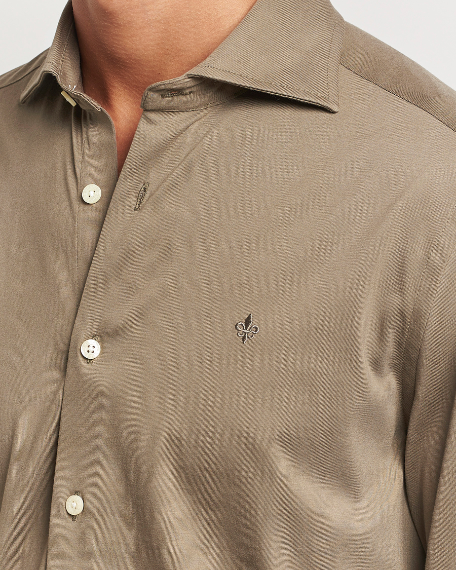 Homme | Chemises | Morris | Dressed Jersey Shirt Olive