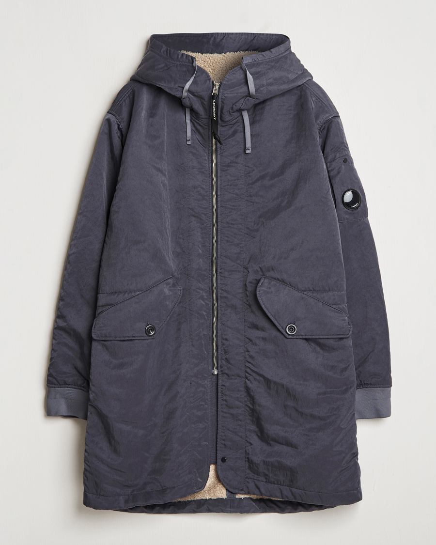 Homme | Manteaux Et Vestes | C.P. Company | Nylon B Sherpa Lined Parka Grey