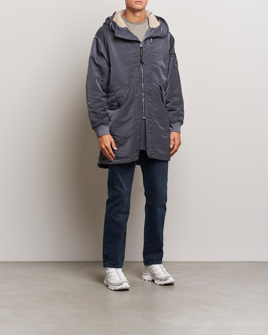 Homme | Manteaux Et Vestes | C.P. Company | Nylon B Sherpa Lined Parka Grey