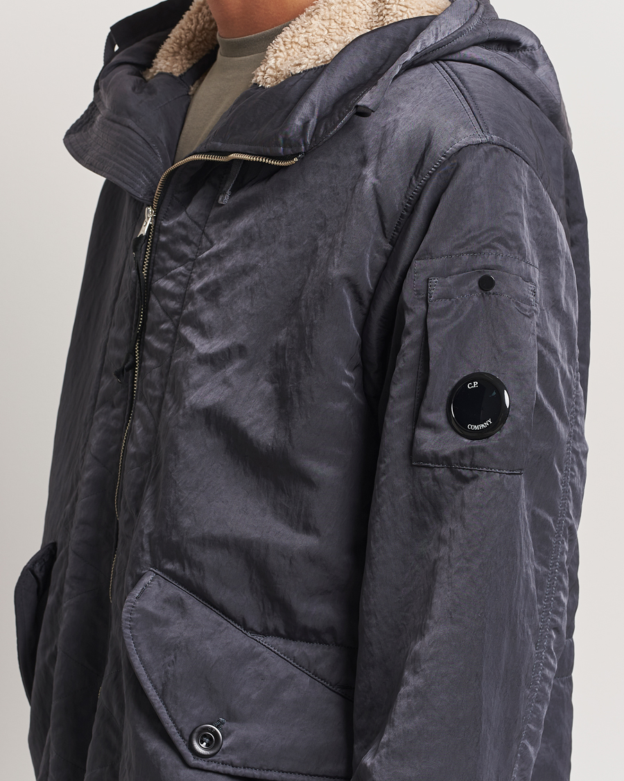 Homme | Manteaux Et Vestes | C.P. Company | Nylon B Sherpa Lined Parka Grey