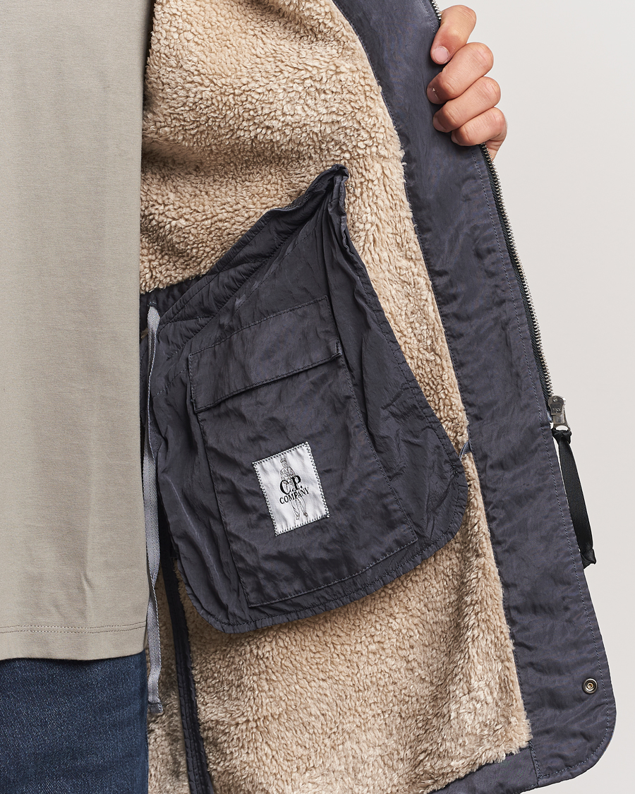 Homme | Manteaux Et Vestes | C.P. Company | Nylon B Sherpa Lined Parka Grey