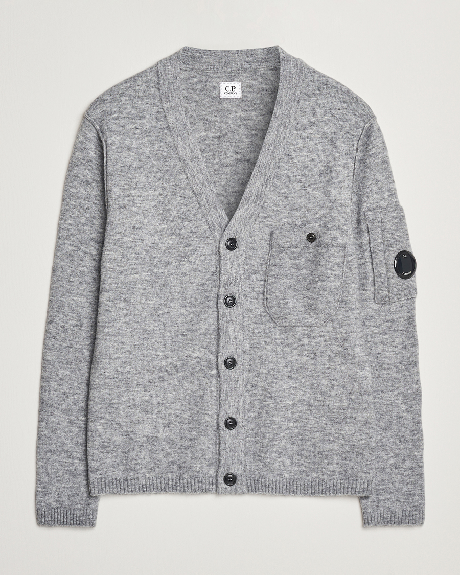 Homme | Pulls Et Tricots | C.P. Company | Alpaca/Wool Cardigan Grey Melange