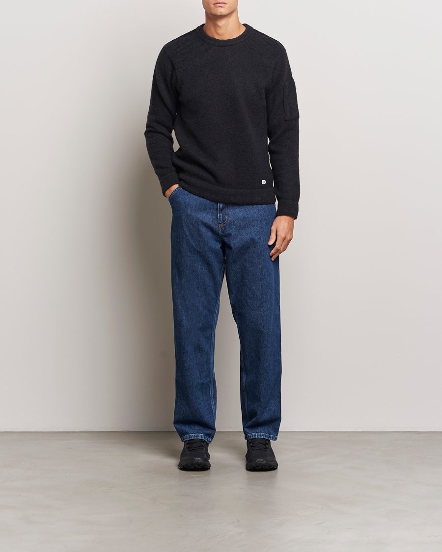Homme | Pulls Et Tricots | C.P. Company | Alpaca Soft Knitted Crewneck Black