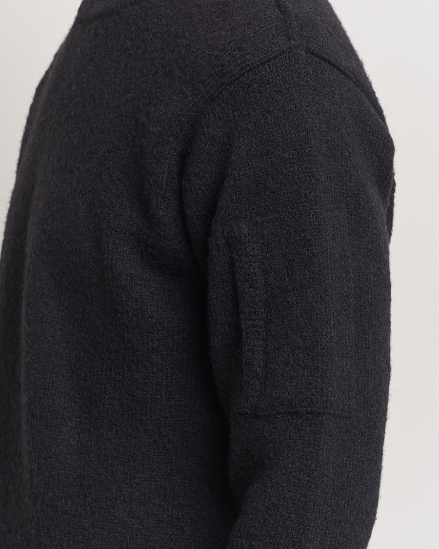 Homme | Pulls Et Tricots | C.P. Company | Alpaca Soft Knitted Crewneck Black