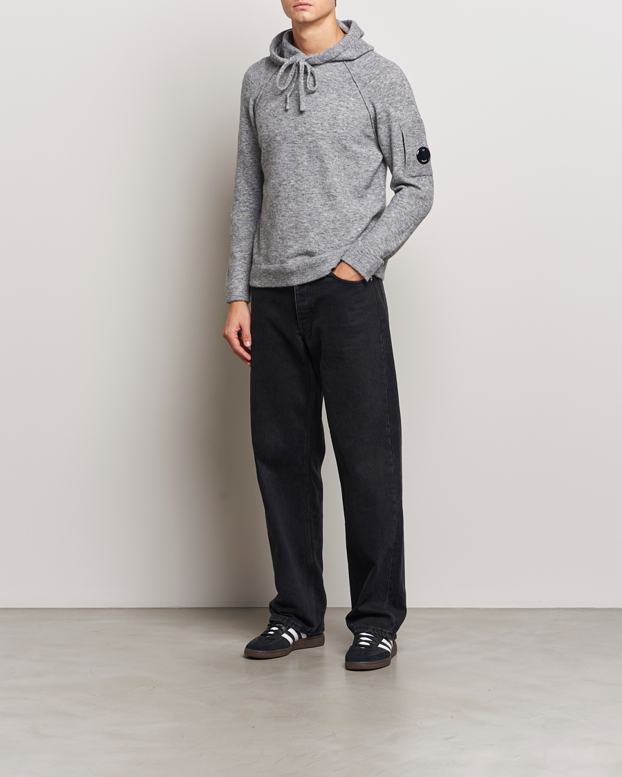 Homme | Pulls Et Tricots | C.P. Company | Alpaca/Wool Lens Hood Grey Melange