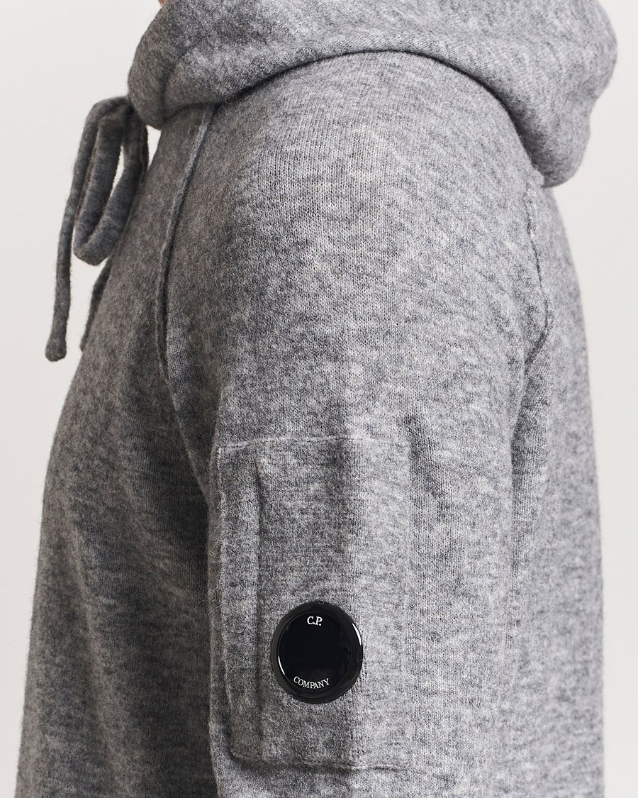 Homme | Pulls Et Tricots | C.P. Company | Alpaca/Wool Lens Hood Grey Melange