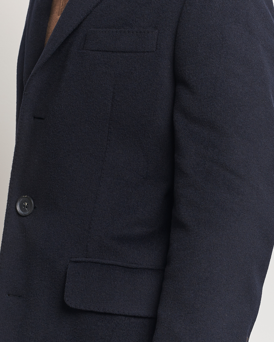 Homme | Manteaux Et Vestes | Oscar Jacobson | Sylar Wool/Cashmere Coat Navy