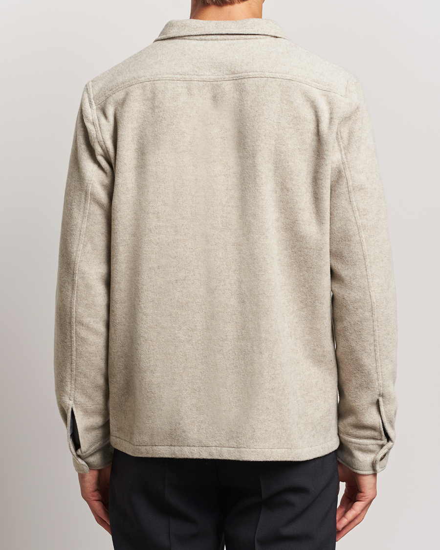 Homme | Manteaux Et Vestes | Oscar Jacobson | Safari Wool Shirt Jacket Beige