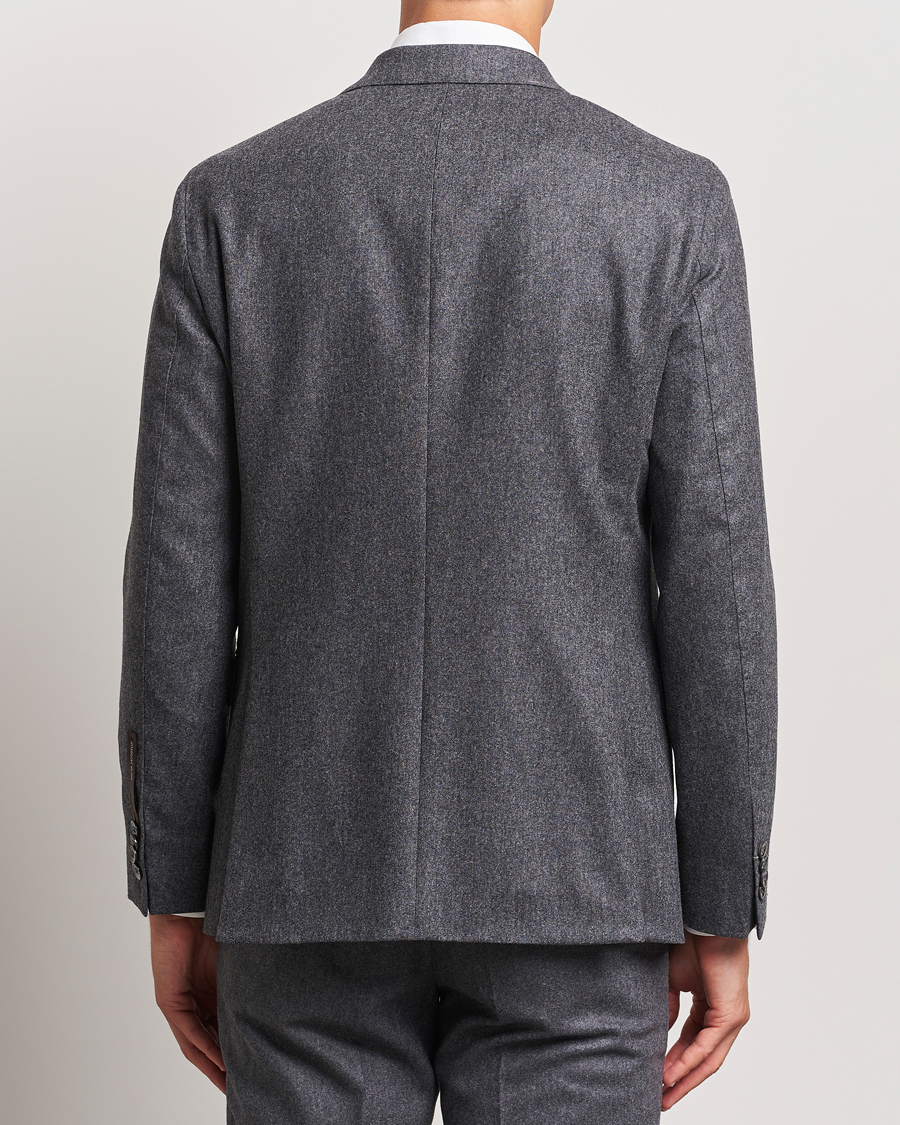 Homme | Blazers | Oscar Jacobson | Fogerty Flannel Blazer Dark Grey