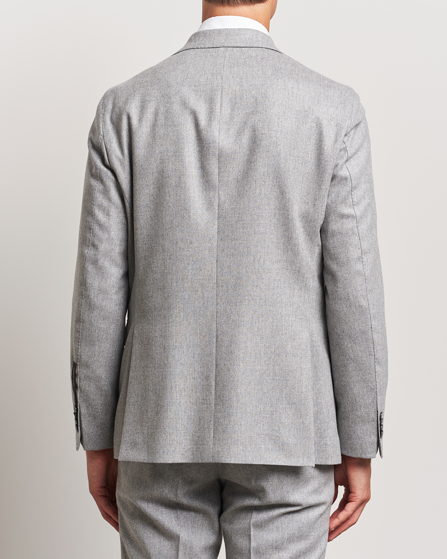 Homme | Blazers | Oscar Jacobson | Fogerty Flannel Blazer Light Grey