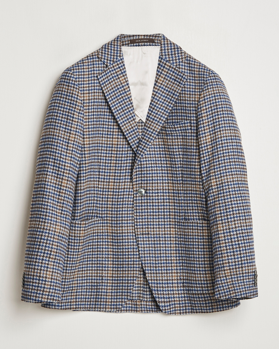 Homme | Blazers | Oscar Jacobson | Ferry Check Wool Blazer Multi