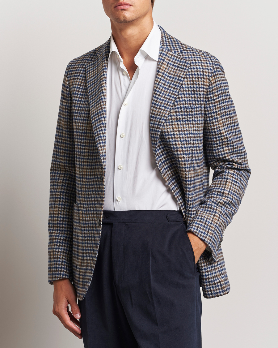 Homme | Blazers | Oscar Jacobson | Ferry Check Wool Blazer Multi