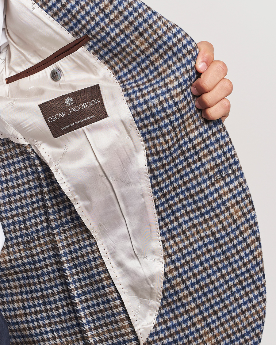 Homme | Blazers | Oscar Jacobson | Ferry Check Wool Blazer Multi
