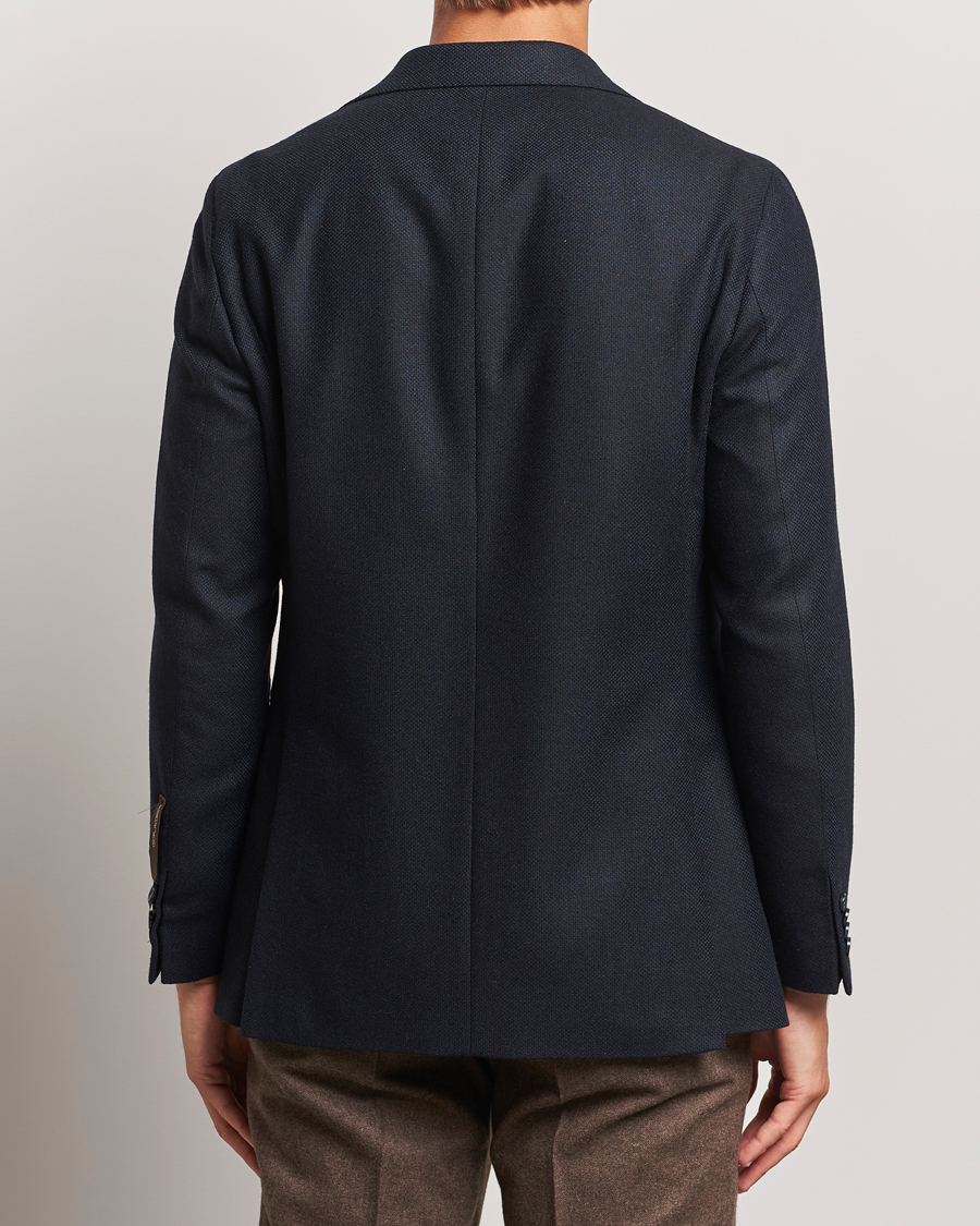 Homme | Blazers | Oscar Jacobson | Fogerty Wool Hopsack Blazer Navy
