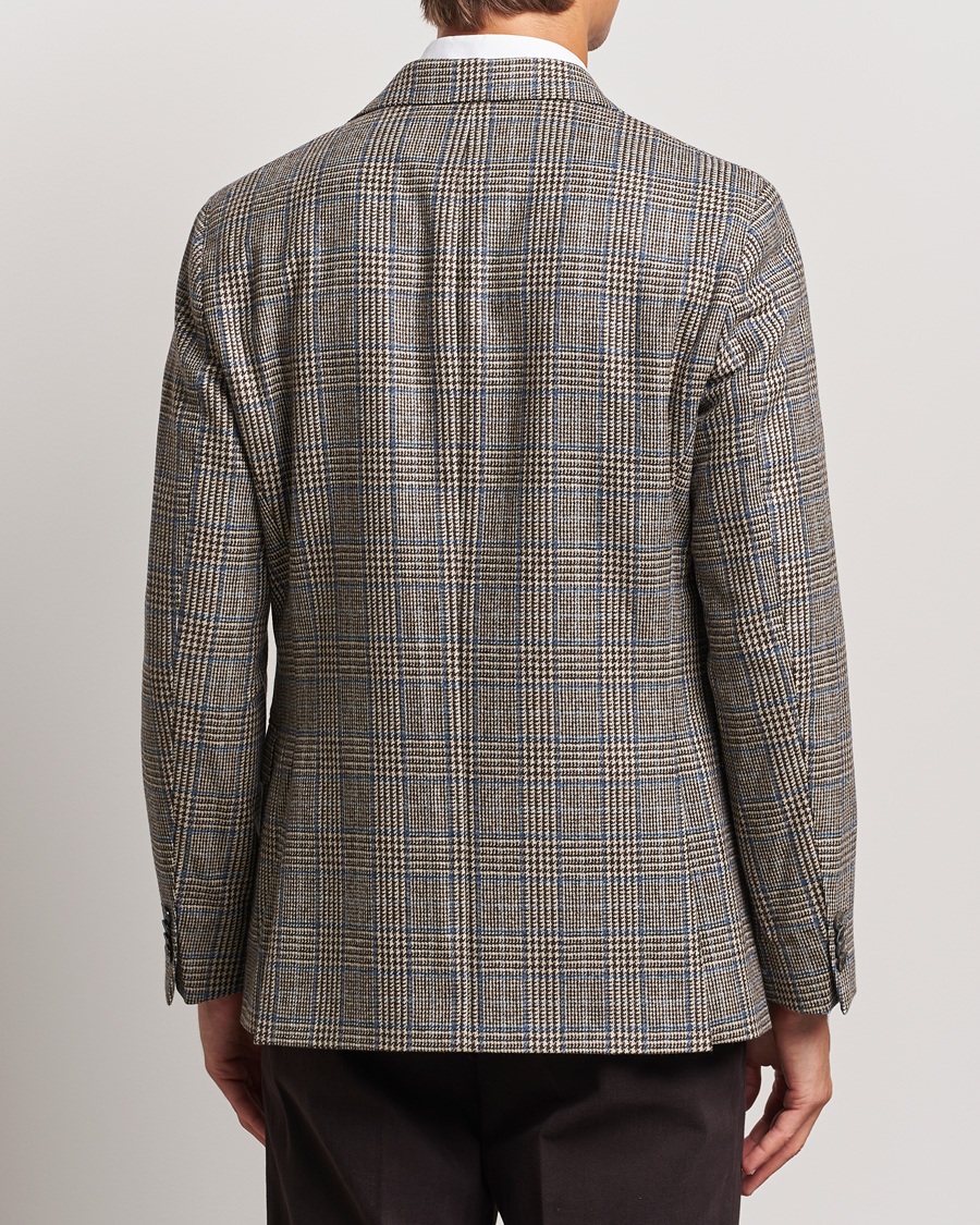 Homme | Blazers | Oscar Jacobson | Fogerty Prince of Wales Wool Blazer Beige
