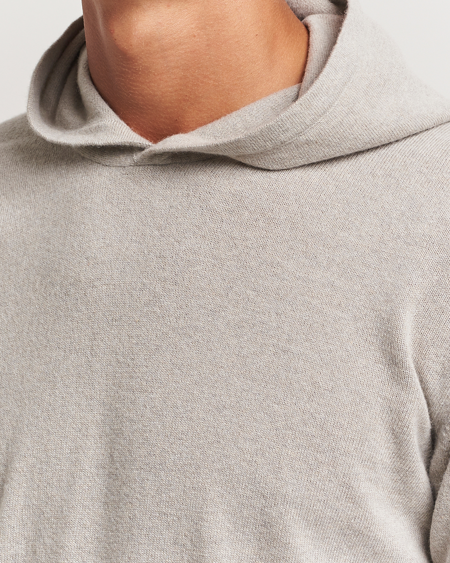 Homme | Pulls Et Tricots | Oscar Jacobson | Pascal Wool/Cashmere Hoodie Beige
