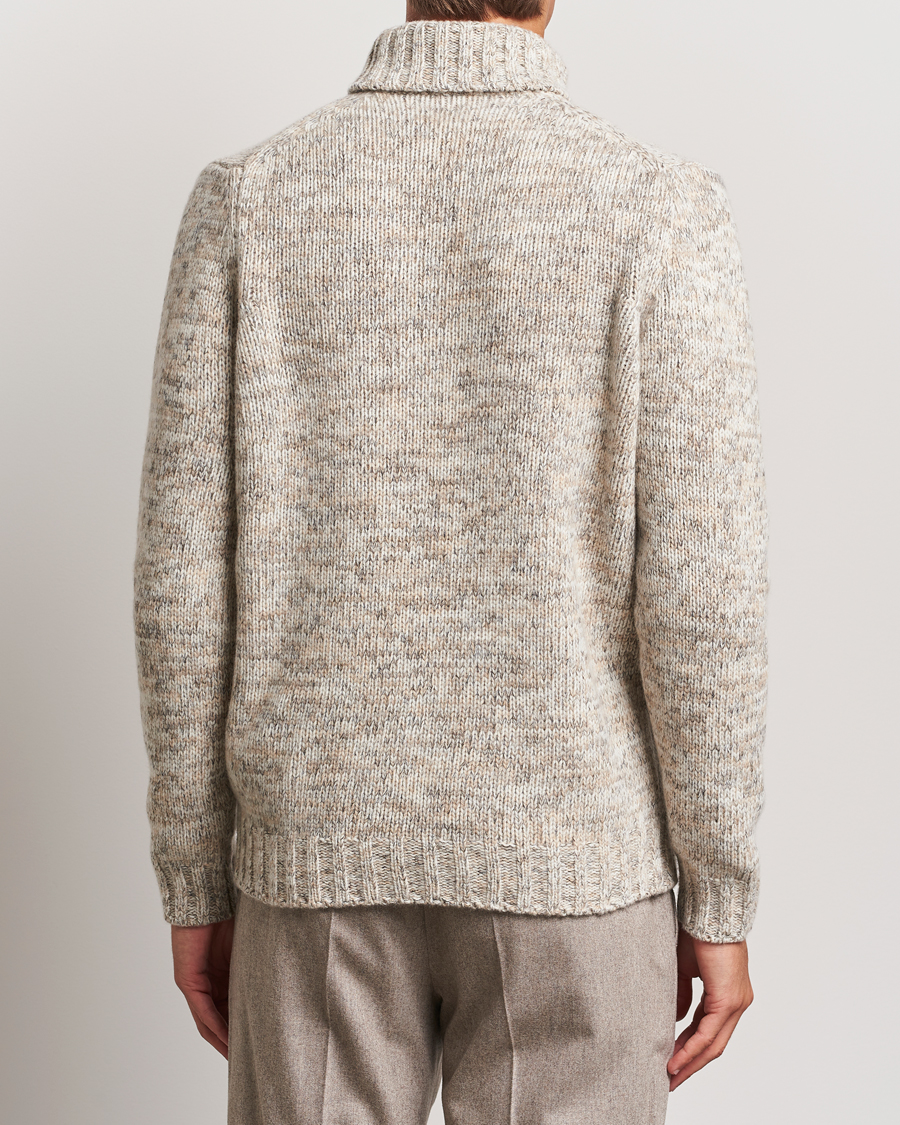 Homme | Pulls Et Tricots | Oscar Jacobson | Mika Heavy Knitted Merino Rollneck Beige