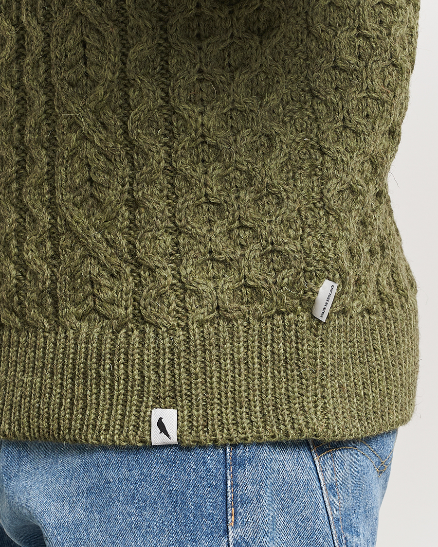 Homme | Pulls Et Tricots | Peregrine | Hudson Wool Aran Knitted Jumper Apple