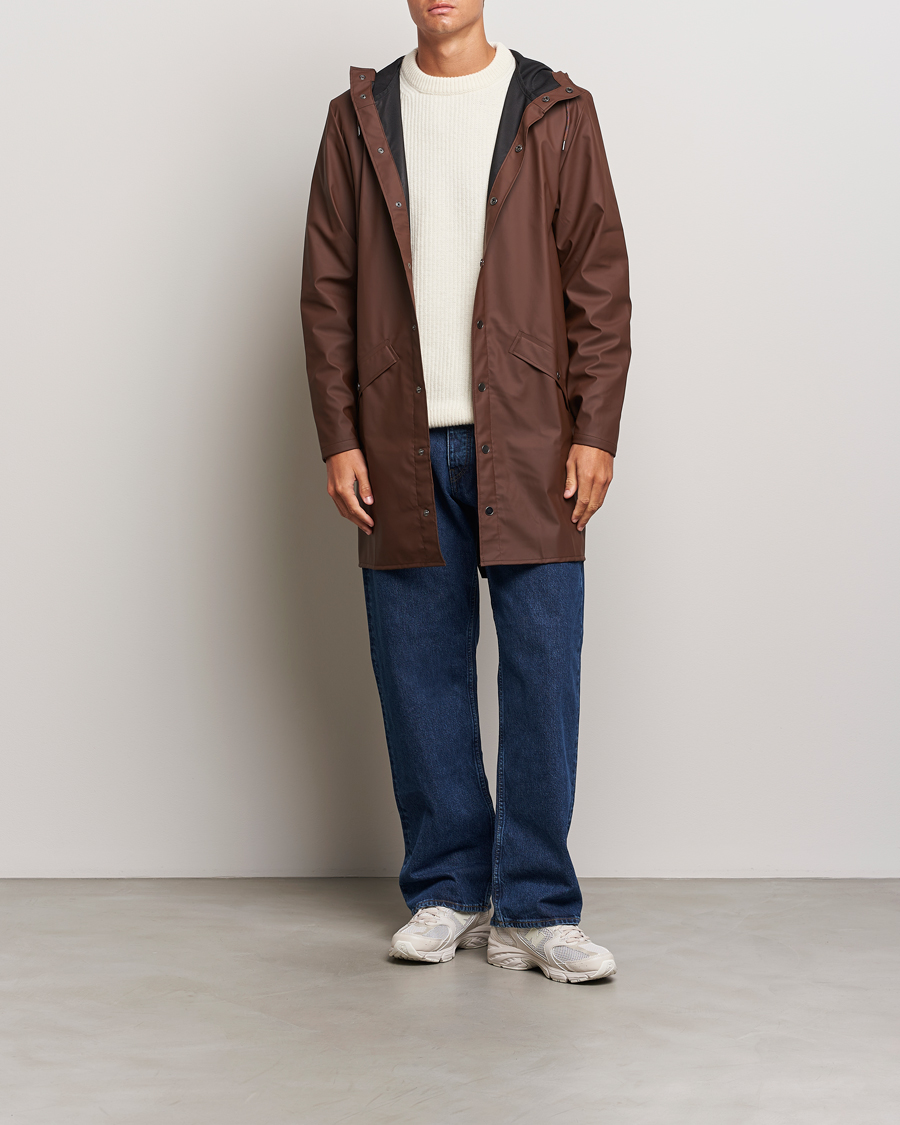 Homme | Manteaux Et Vestes | RAINS | Long Jacket Frame Brown