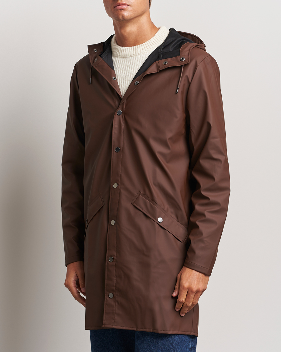 Homme | Manteaux Et Vestes | RAINS | Long Jacket Frame Brown