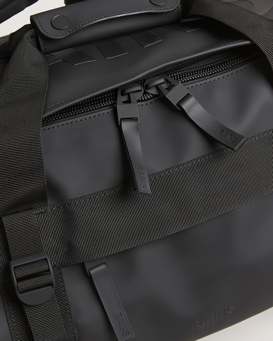 Homme | RAINS Texel Small Duffel Bag Black | RAINS | Texel Small Duffel Bag Black