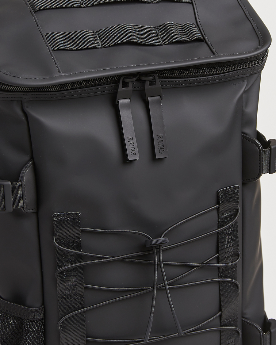 Homme | RAINS Trail Mountaineer Backpack Black | RAINS | Trail Mountaineer Backpack Black