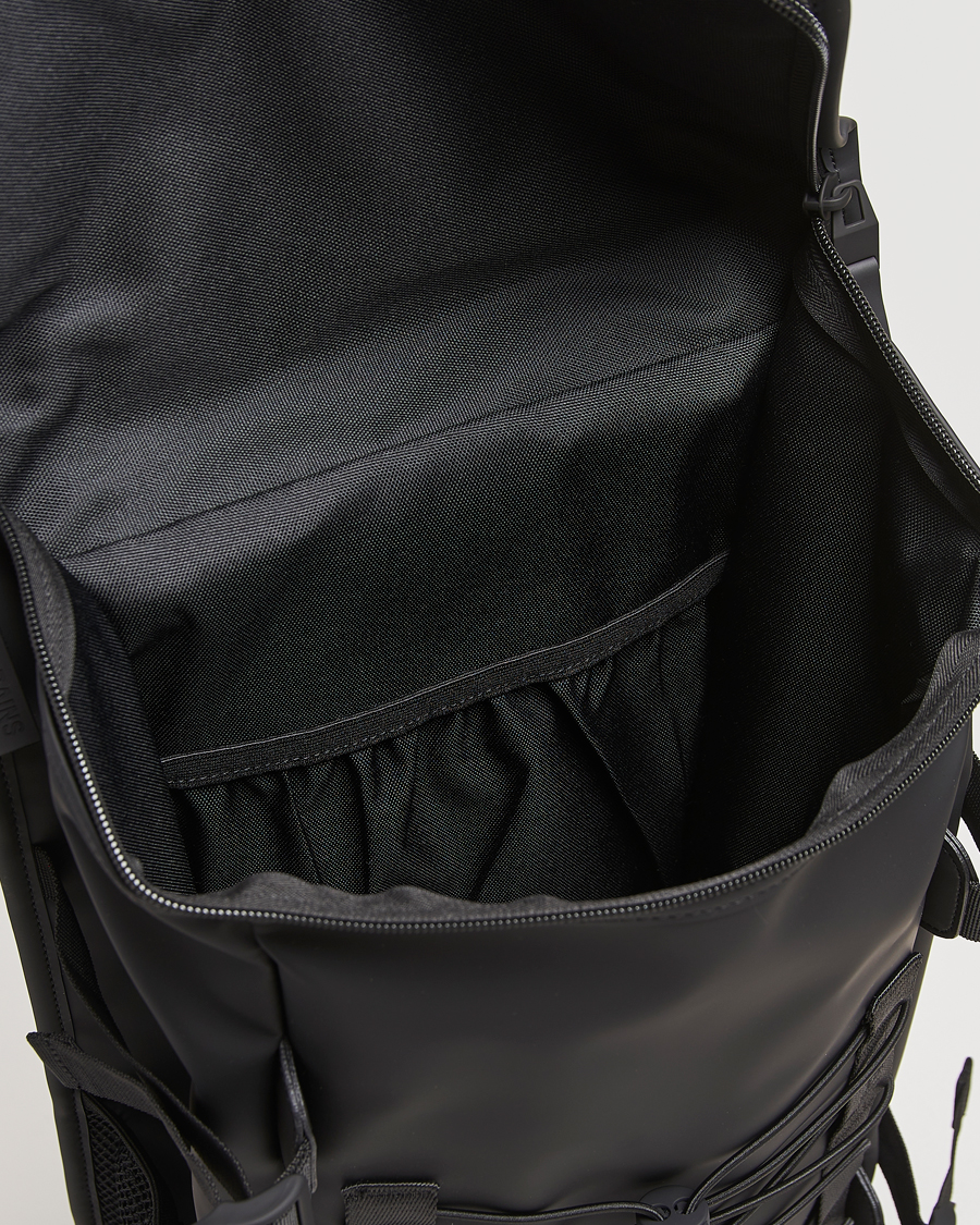 Homme | RAINS Trail Mountaineer Backpack Black | RAINS | Trail Mountaineer Backpack Black