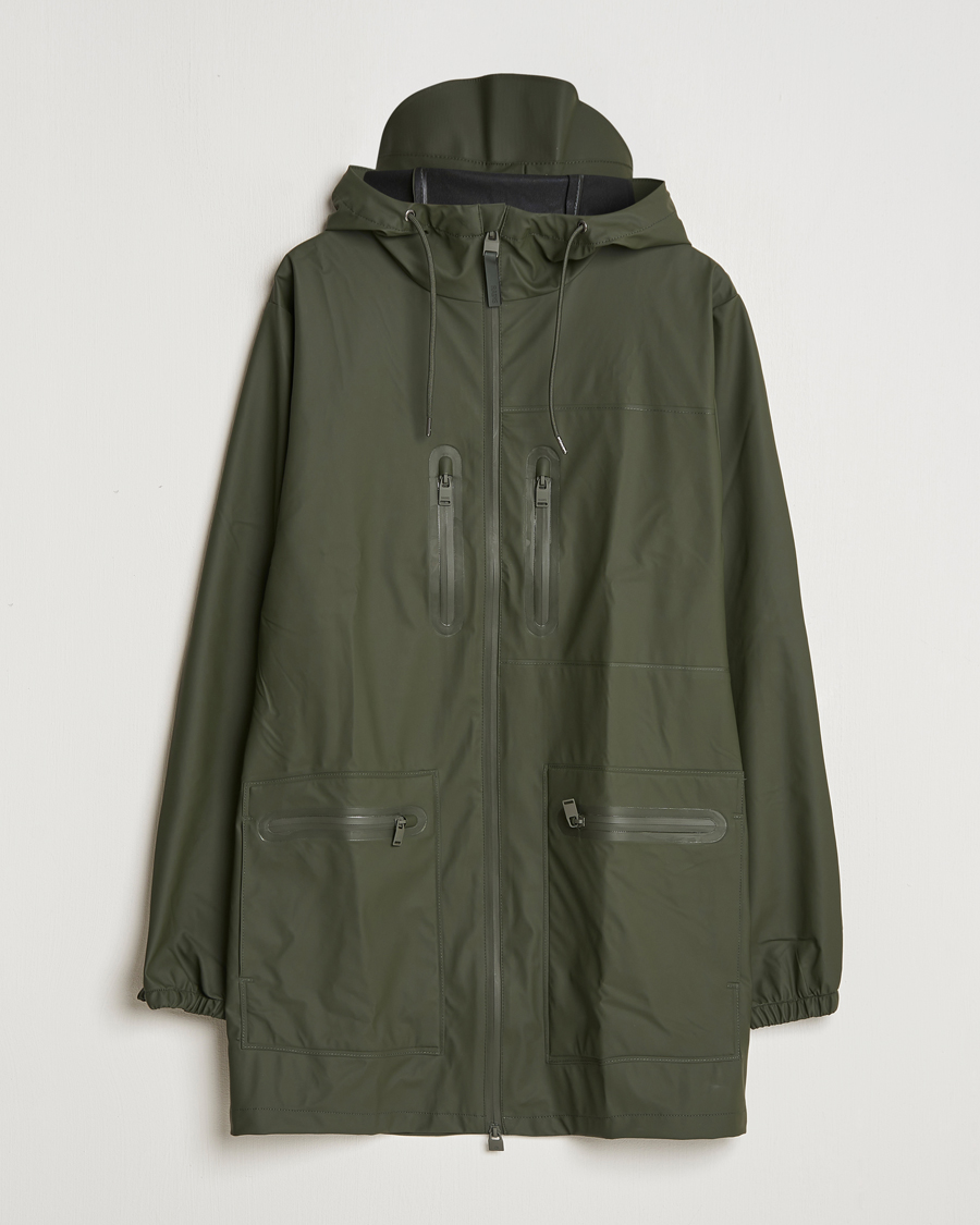 Homme | Manteaux Et Vestes | RAINS | Cargo Long Jacket Green