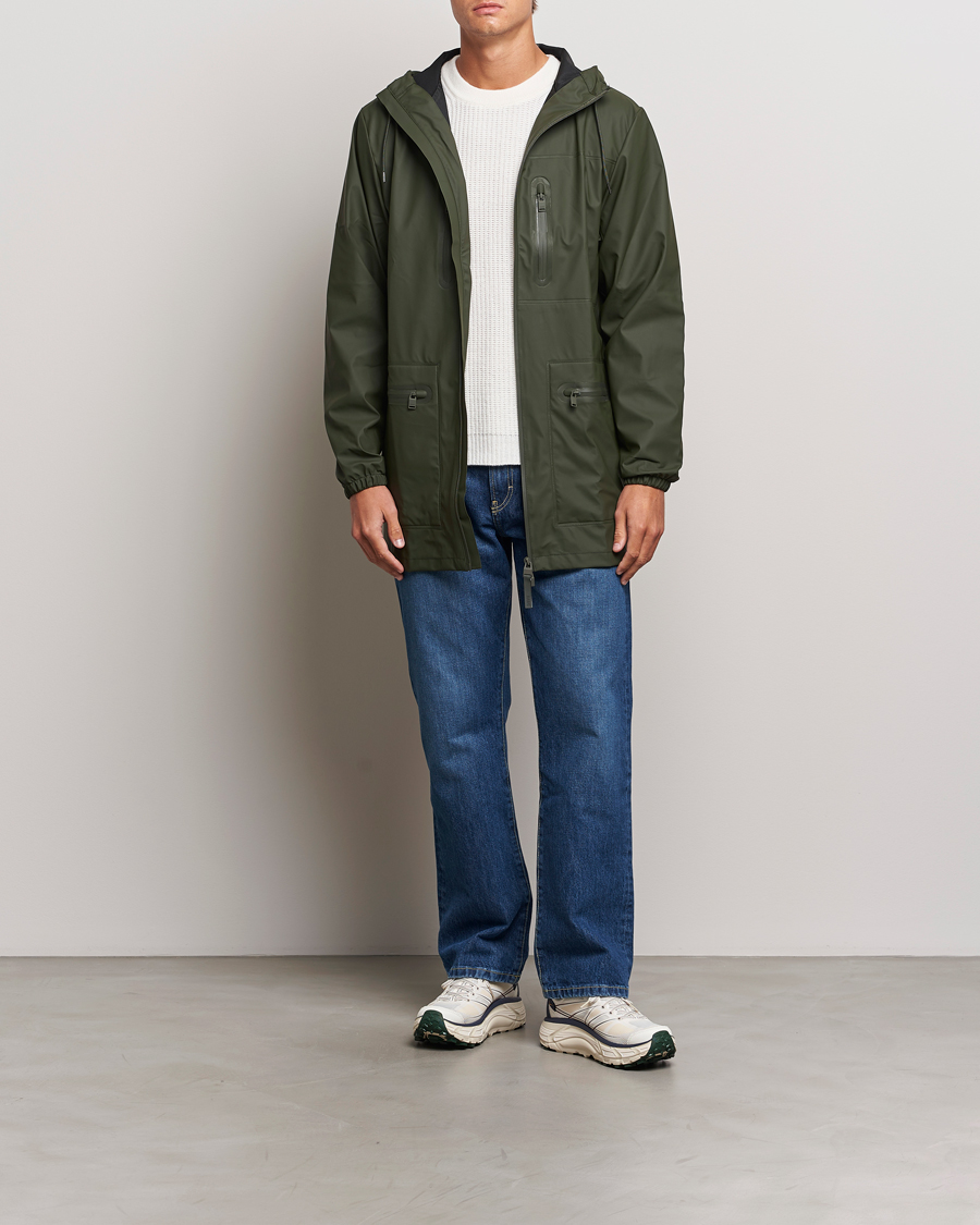 Homme | Manteaux Et Vestes | RAINS | Cargo Long Jacket Green