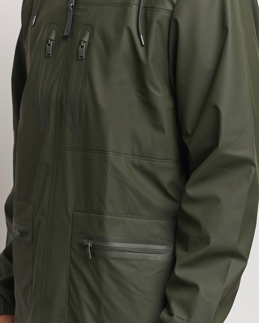 Homme | Manteaux Et Vestes | RAINS | Cargo Long Jacket Green
