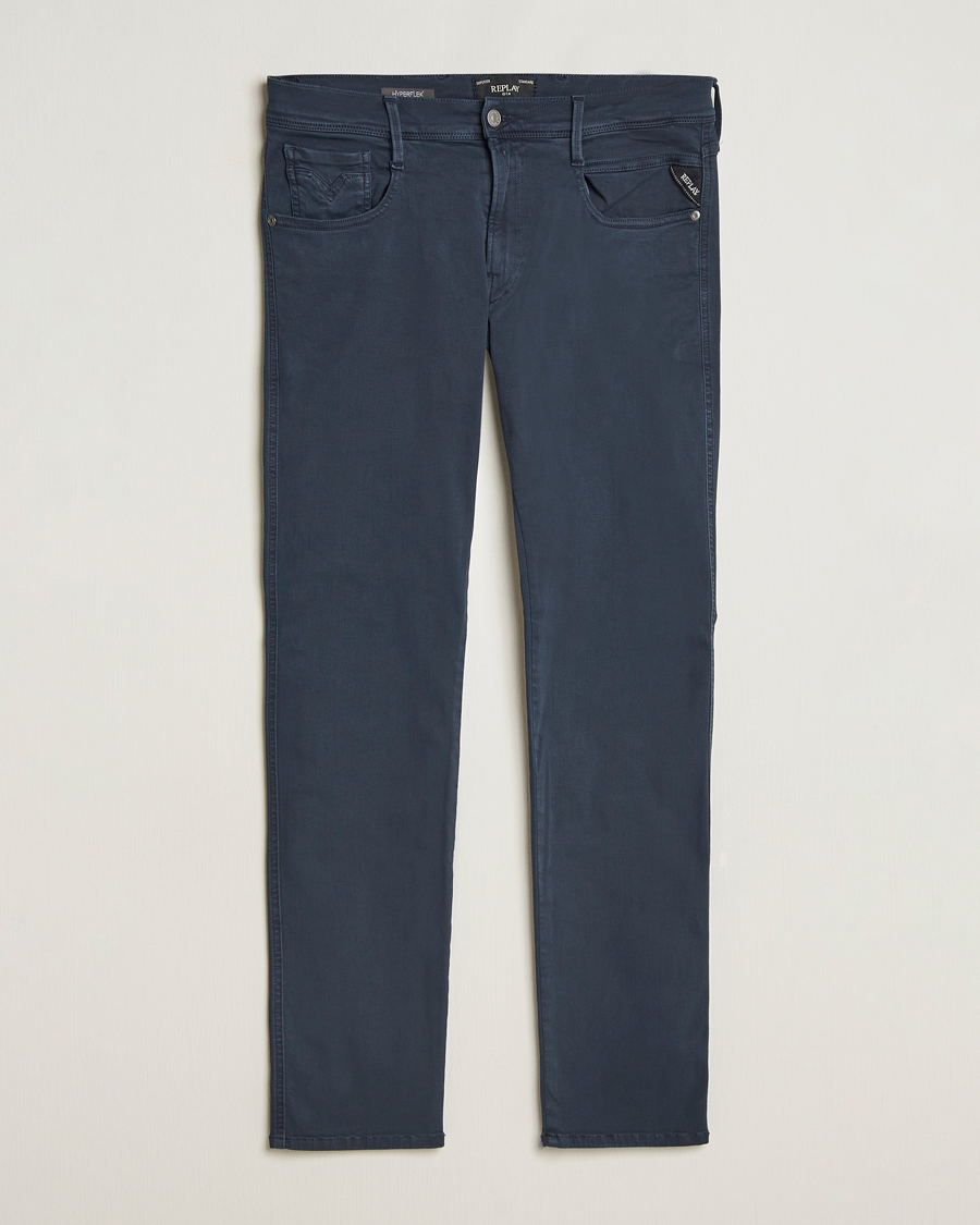 Homme | Pantalons | Replay | Anbass Hyperflex X.Lite 5-Pocket Pants Navy