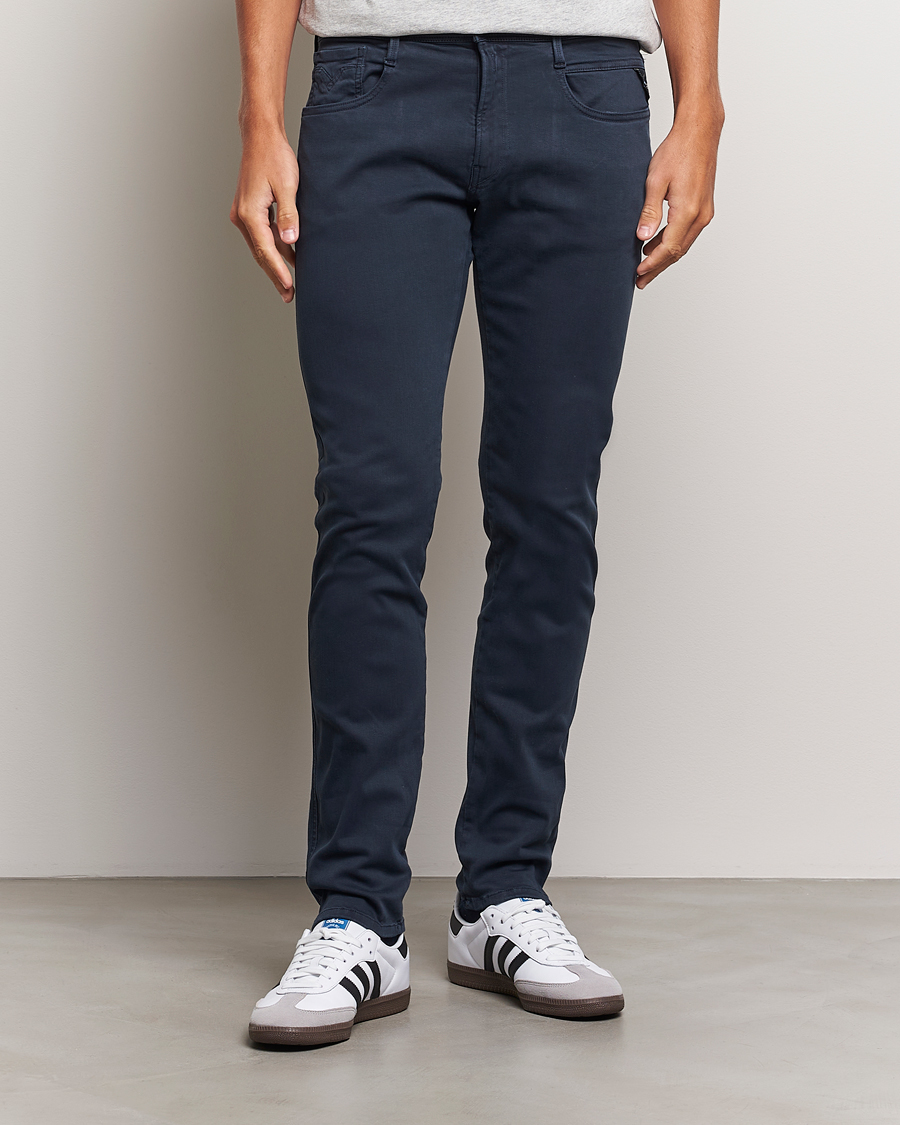 Homme | Pantalons | Replay | Anbass Hyperflex X.Lite 5-Pocket Pants Navy