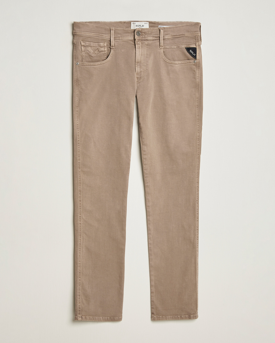 Homme | Pantalons | Replay | Anbass Hyperflex X.Lite 5-Pocket Pants Sand