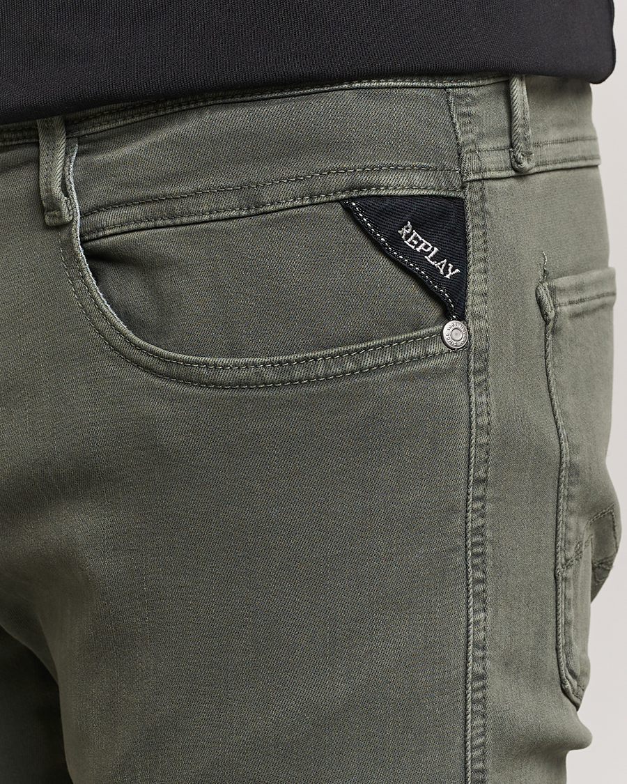 Homme | Pantalons | Replay | Anbass Hyperflex X.Lite 5-Pocket Pants Dark Green