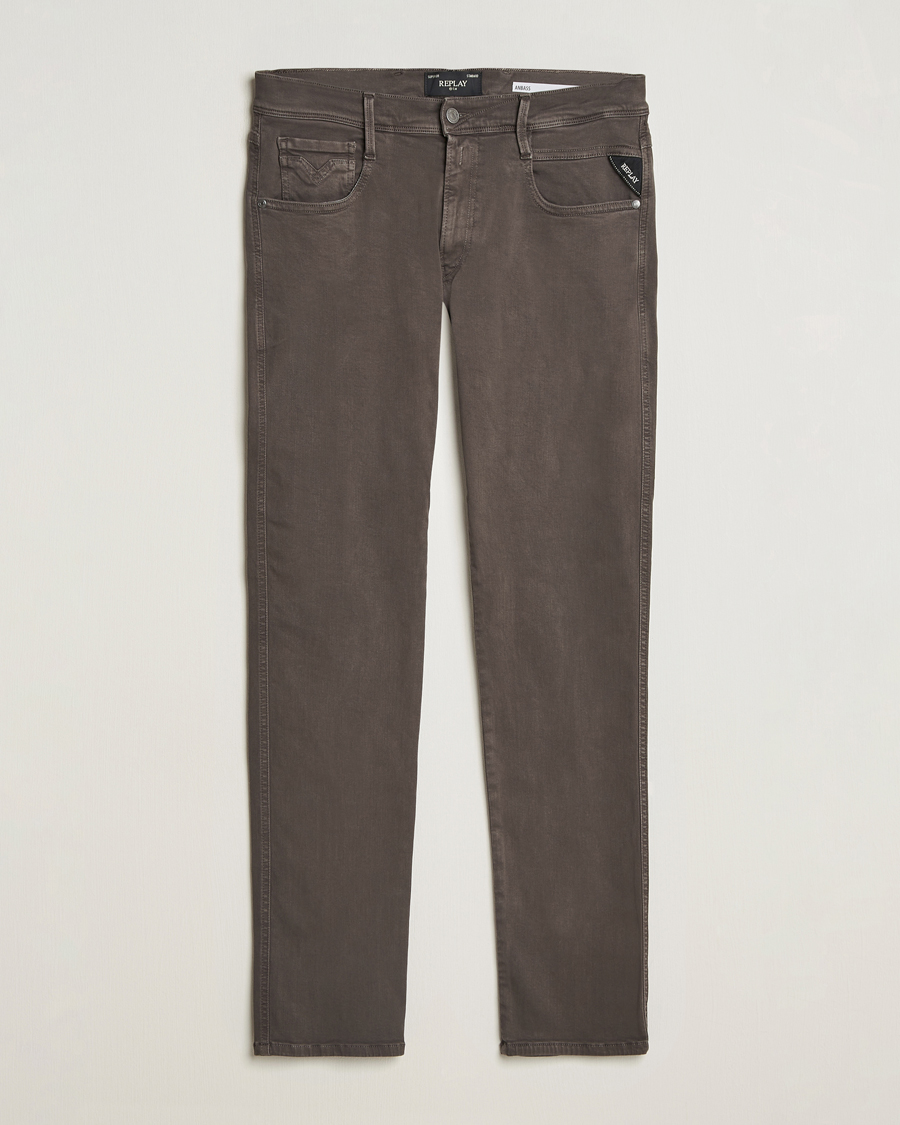 Homme | Pantalons | Replay | Anbass Hyperflex X.Lite 5-Pocket Pants Wood Grey