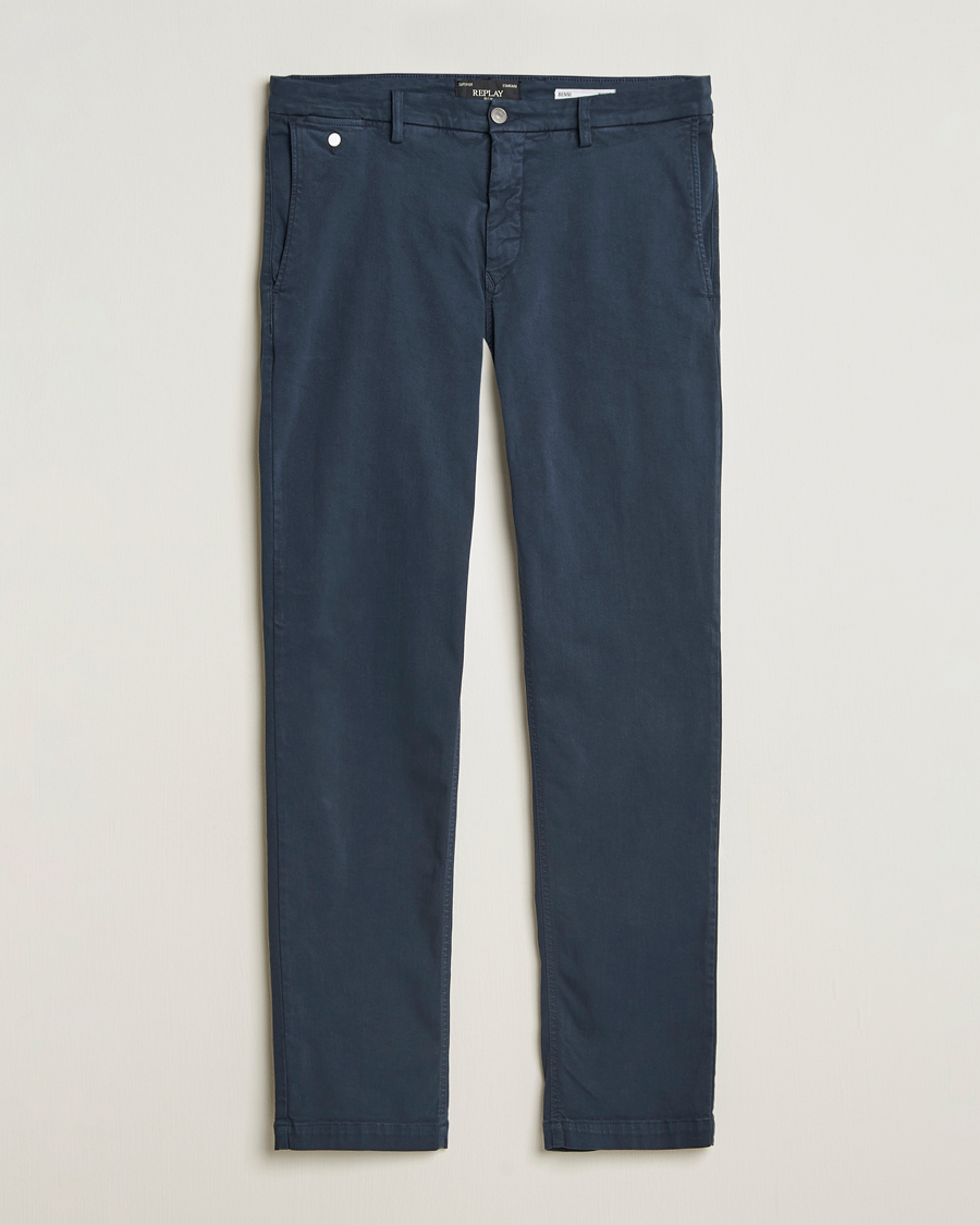 Homme | Pantalons | Replay | Benni Hyperflex X-Lite Chinos Navy