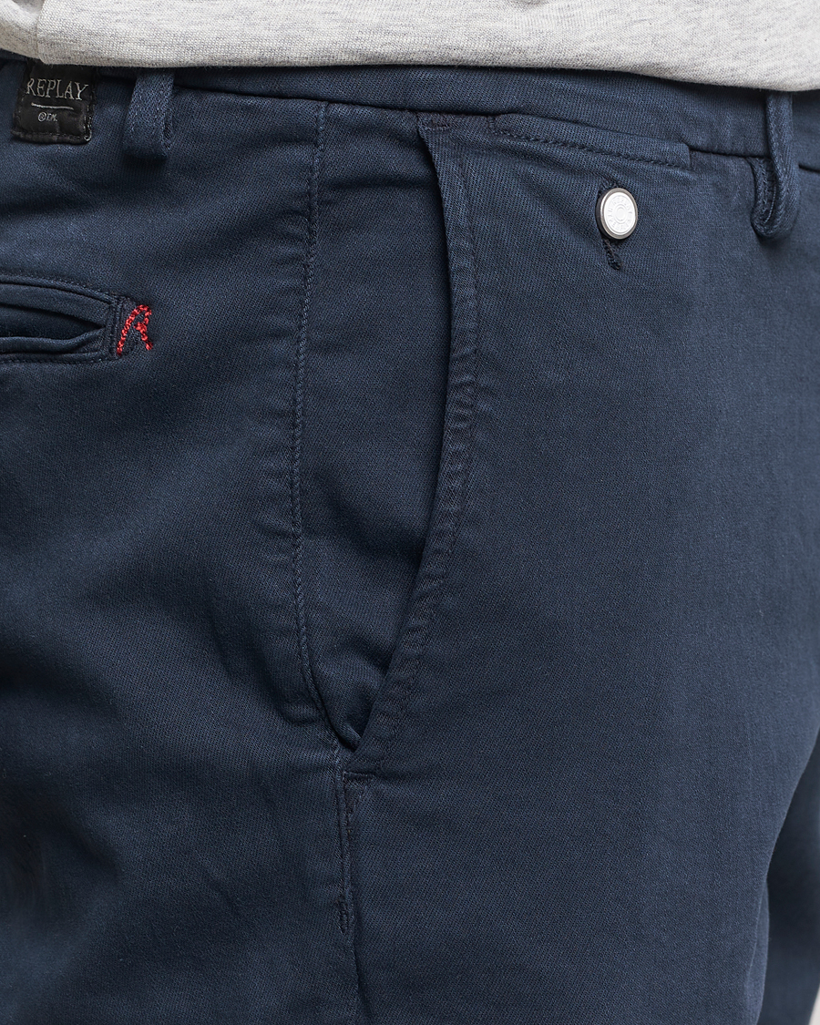 Homme | Pantalons | Replay | Benni Hyperflex X-Lite Chinos Navy