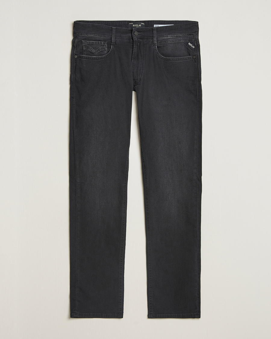 Homme | Jeans | Replay | Rocco Tapered Stretch Jeans Washed Black
