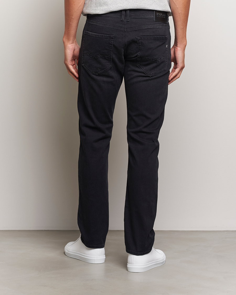 Homme | Jeans | Replay | Rocco Tapered Stretch Jeans Washed Black