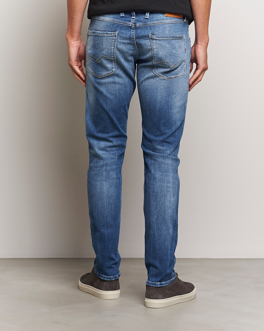 Homme | Jeans | Replay | Anbass Distressed Super Stretch Jeans Medium Blue