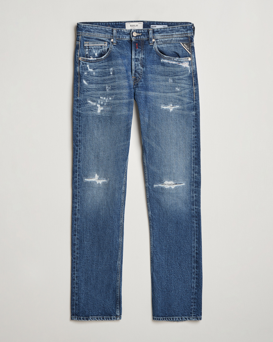 Homme | Jeans | Replay | Grover Original Jeans Medium Blue