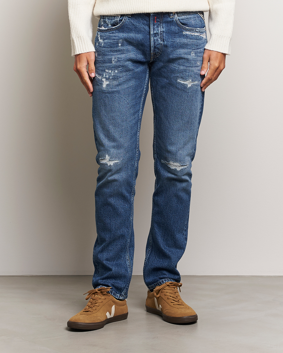Homme | Jeans | Replay | Grover Original Jeans Medium Blue