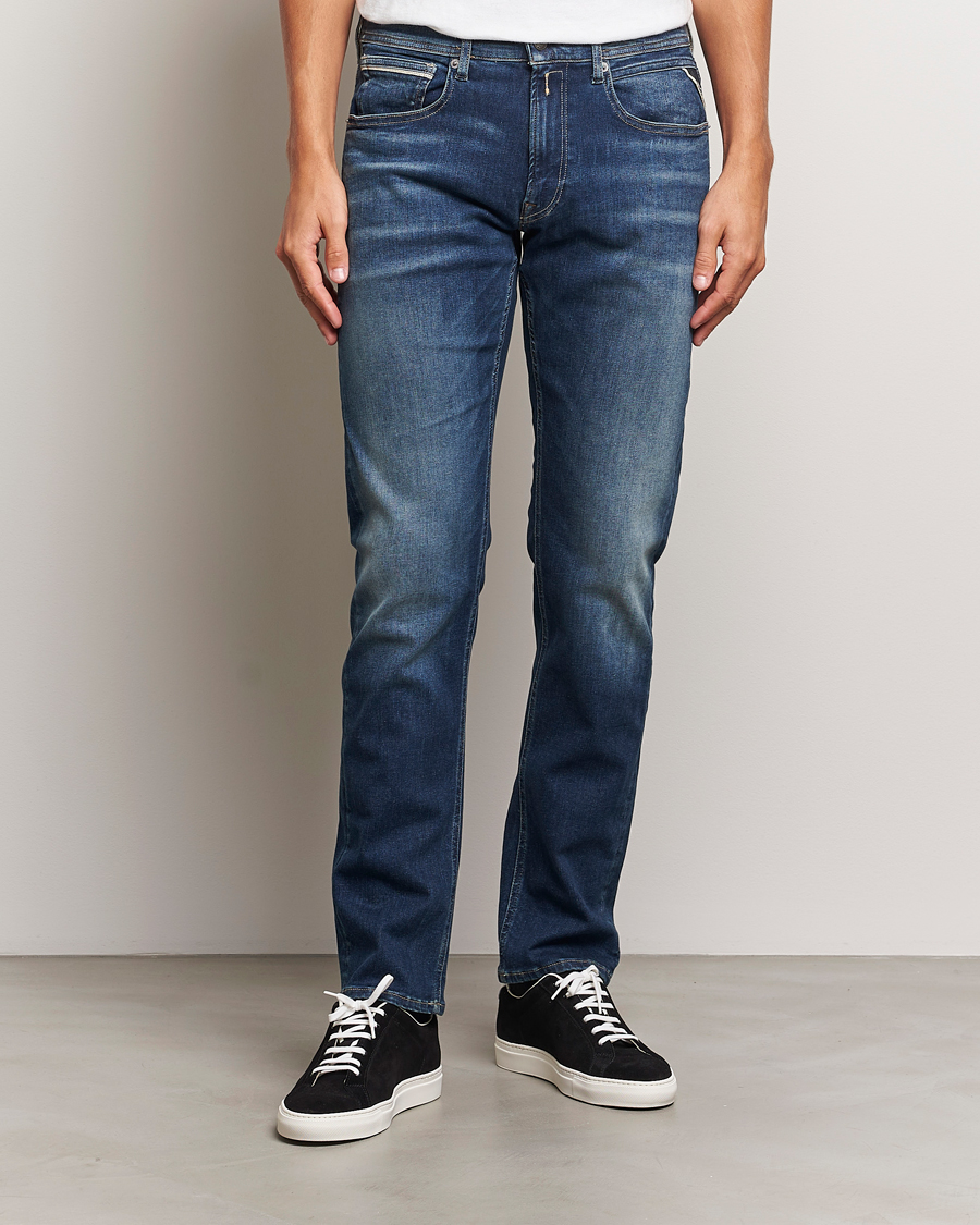 Homme | Jeans | Replay | Grover Hyperflex Dust Jeans Dark Blue
