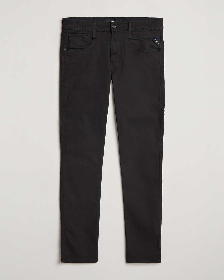 Homme | Pantalons | Replay | Anbass Hyperflex Re-Used Jeans Forever Black