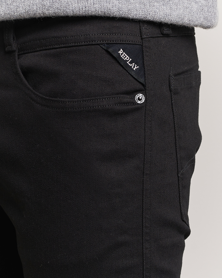 Homme | Pantalons | Replay | Anbass Hyperflex Re-Used Jeans Forever Black