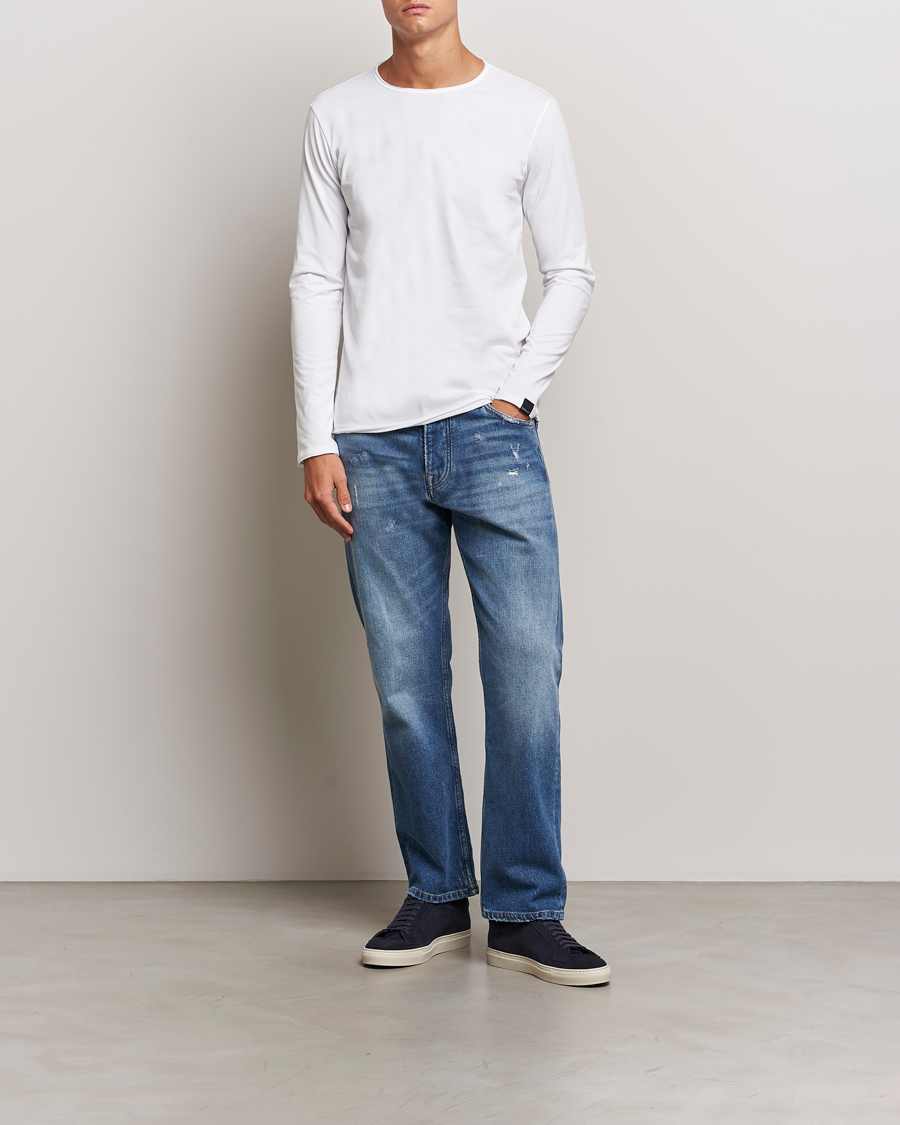 Homme | T-shirts | Replay | Crew Neck Long Sleeve T-Shirt White