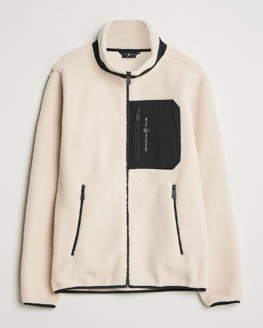 Homme | Pulls Et Tricots | Sail Racing | Bowman Pile Full Zip Ivory