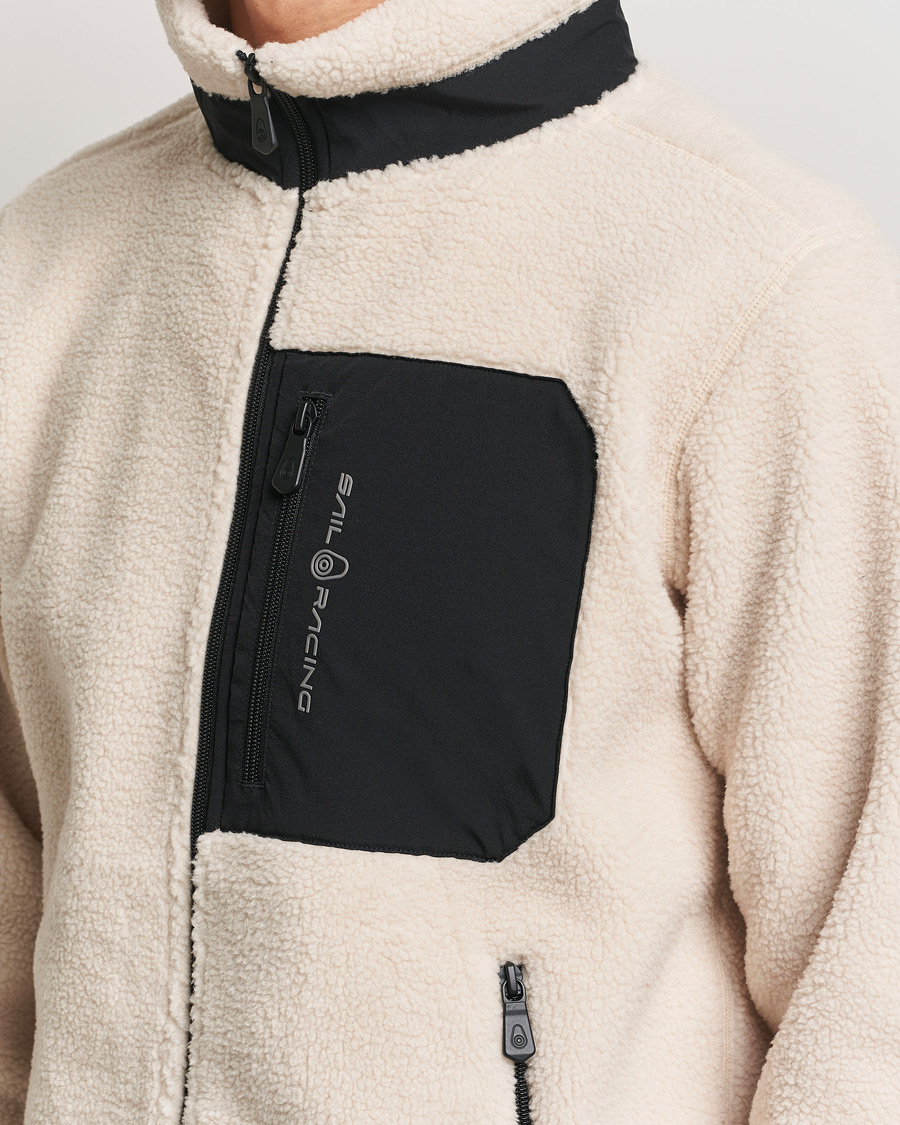 Homme | Pulls Et Tricots | Sail Racing | Bowman Pile Full Zip Ivory