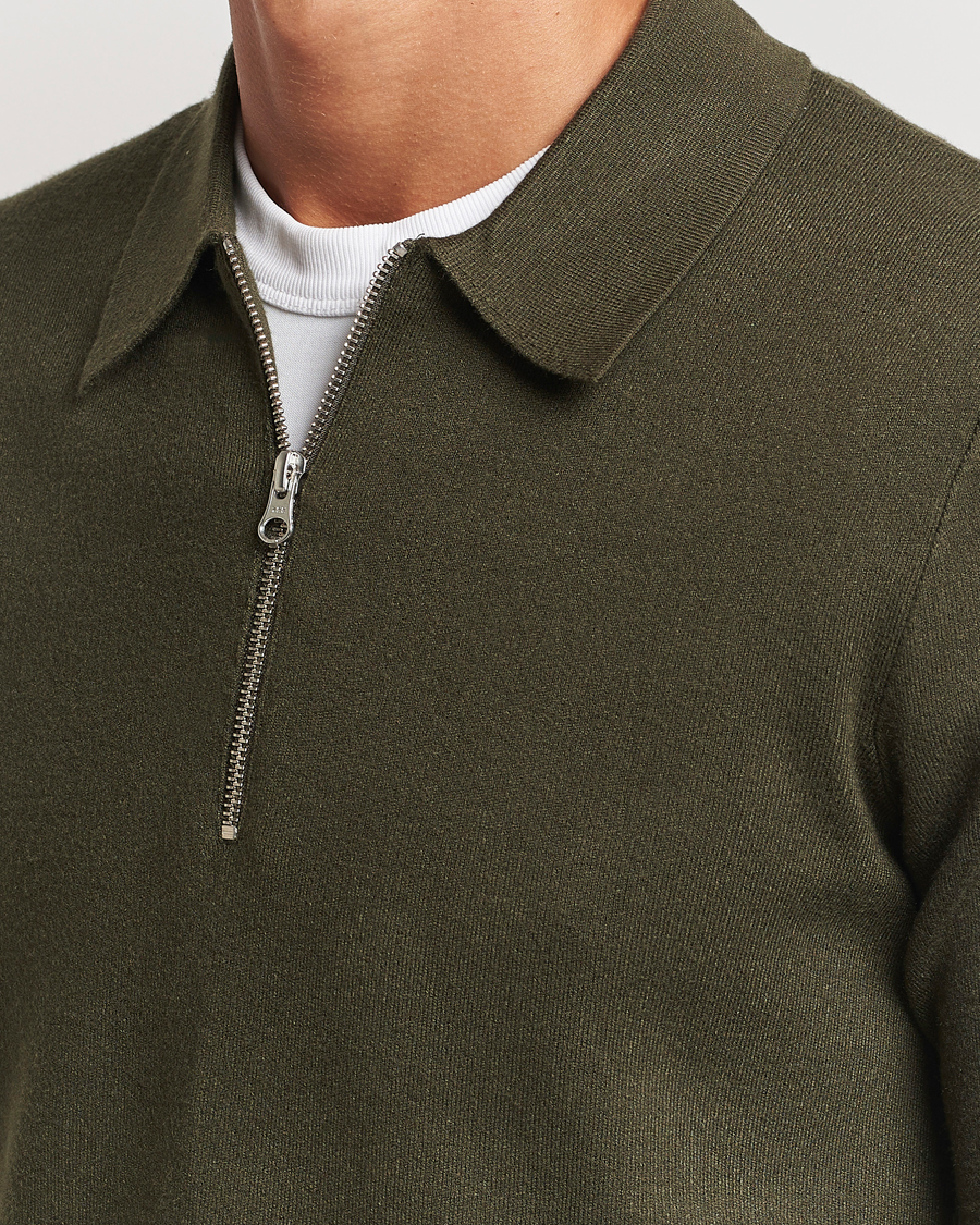 Homme | Pulls Et Tricots | Samsøe Samsøe | Guna Half Zip Forest Night