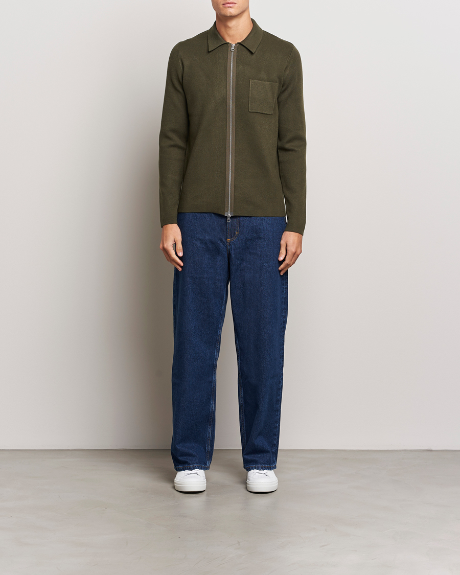 Homme | Pulls Et Tricots | Samsøe Samsøe | Guna Full Zip Forest Night